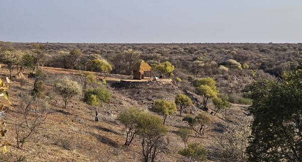 View over the landscape in Bushmanland, Namibia